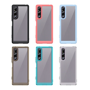 Pour Sony <span class=keywords><strong>Xperia</strong></span> <span class=keywords><strong>1V</strong></span> 5V 10V étuis de téléphone hybrides étuis de téléphone transparents en acrylique étui de téléphone antichoc - Product Image 2