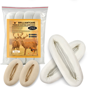 Paquete de 5 algodón o poliéster Stockinette juego de caza carne carcasa envoltura bolsa - Product Image 1