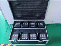9x18W RGBAWUV 6-in-1 IP65 Lampu Uplight Nirkabel WiFi Baterai DMX512 Tahan Air ABS LED Par Stage untuk Taman E27