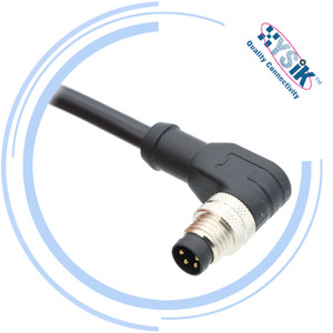 Conector Macho de 90 Graus M8 com Fio para Atuador de Válvula - Product Image 5