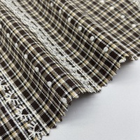 Tissu Brocart Imprimé Dentelle Mousse Style Pastoral Vintage Fait Main pour Robe et Chemise 100% Polyester Plusieurs Couleurs Disponibles