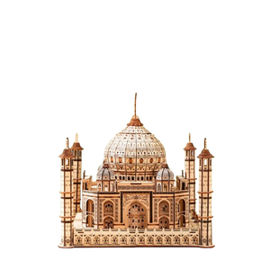 Puzzle 3D en bois Taj Mahal à faire soi-même, jouet éducatif décoratif pour enfants et adultes, ornement de bureau en bois de haute qualité - Product Image 1