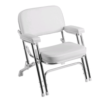 Chaise longue pliante avec loquet de sécurité, aluminium de haute qualité pour la marine, coussins en mousse résistante, qualité professionnelle