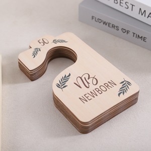 Separador de ropa para bebé con temática rural transfronteriza, separador de ropa para armario de bebé, etiqueta de madera para hitos de recién nacido - Product Image 4