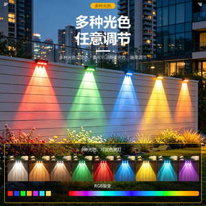 Xinyao Electric 3LED Solar Wall Washer Light <b>Outdoor</b> Rainproof <b>Step</b> Spotlight <b>for</b> Garden Patio - Product Image 4