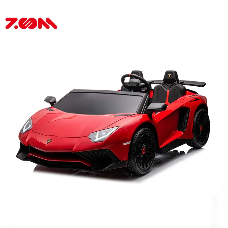 2022 Big Size Newest Licensed Lamborghini Aventador Sv With 200w Brushless Motor Kids Electric Ride On Car