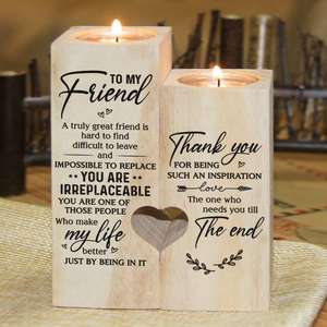 Customize Natural Heart-Shaped Decoration Wooden Wedding <strong>Tealight</strong> Candles <strong>Holder</strong> - Product Image 1