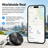 Localizador GPS Inteligente para AirTag, Rastreo en Tiempo Real, Funciona con Apple Find My y Google Find Hub, Alarma Antipérdida para Llaves