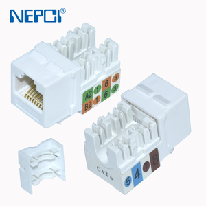 NEPCI RJ12/<span class=keywords><strong>RJ45</strong></span> 110IDC <span class=keywords><strong>module</strong></span> jack keystone réseau XJY-NE-188 connecteur jack <span class=keywords><strong>RJ45</strong></span> pour CAT3-6P6C CAT5E, CAT6 UL - Product Image 2