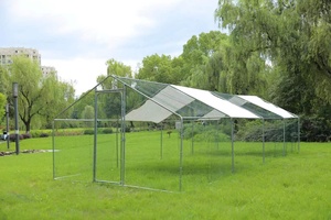 Enclos Poulailler 24 mètres carrés <span class=keywords><strong>Parc</strong></span> grillé 8x3m Acier galvanisé - Product Image 4