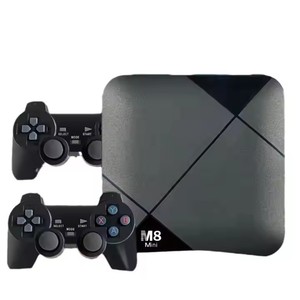 Hot bán M8 mini game console 64GB 4K HD Video Game với 20000 trò chơi 3D chơi game console với 2 phím điều khiển không dây - Product Image 1