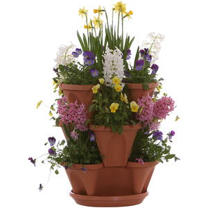 Macetas Apilables de Plástico de 3 Niveles <span class=keywords><strong>para</strong></span> Cultivo Vertical de <span class=keywords><strong>Fresas</strong></span> - Product Image 1
