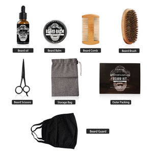 Crème à barbe adoucissante à base de plantes pour hommes, huile, lotion végétalienne pour rasage rafraîchissant, favorise la croissance de la barbe, OEM pour Amazon Beard - Product Image 3