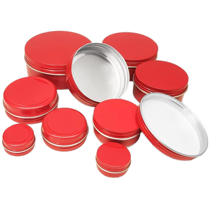 Contenedores de tarro de estaño de aluminio con sellado de tapón de rosca para el cuidado de la piel crema facial bálsamo para Barba especias bálsamos cosméticos - Product Image 1