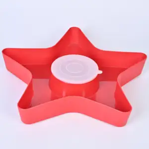 Pentagram PP mangkuk buah plastik peralatan makan untuk penggunaan rumah atau kantor