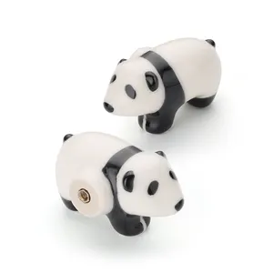 Animal Furniture Ceramic Handle Kids Room Panda Cabinet Pulls Cartoon Knobs 6304