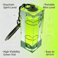 Niveau à bulle REALMAX carré vert Bullseye pour cadre photo, bureau et outils de mesure quotidiens