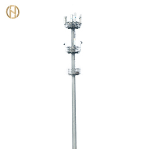 Monopole en acier de tour de Wifi de télécom de Cdma sans fil de télé<span class=keywords><strong>communication</strong></span> avec des télécom de prix concurrentiel - Product Image 2