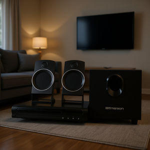 Système Home Cinéma 2.1 canaux pour lecteur DVD avec système de son surround et haut-parleurs de qualité supérieure - Product Image 2