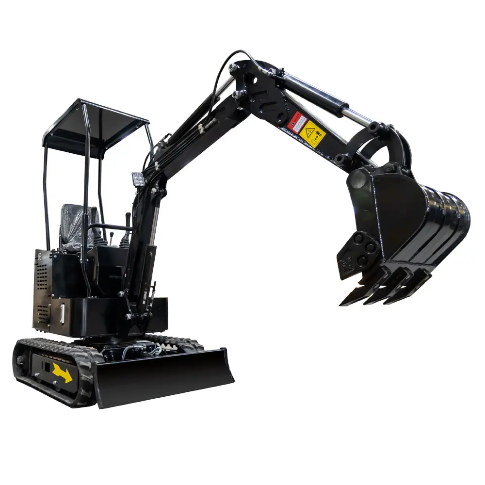 Construction Work Hydraulic Mini Excavator 1.2ton HT12 Small Crawler Digger Compact Dimensions