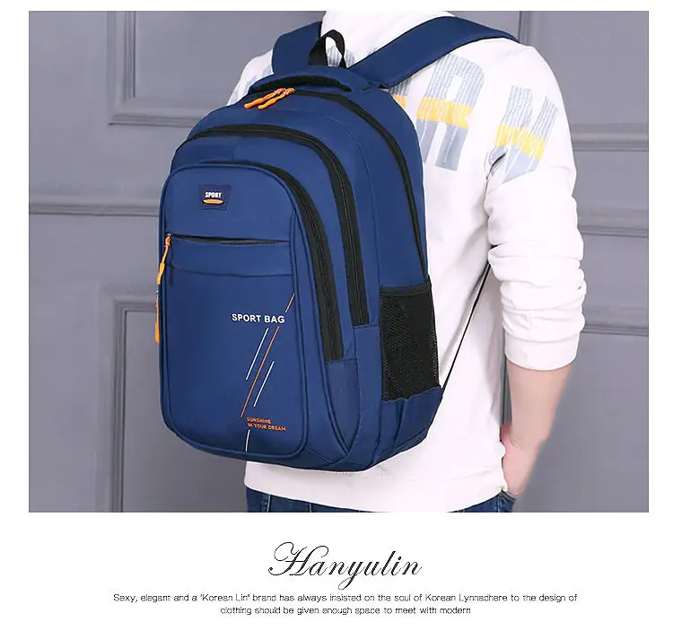 Suppliers Men Vintage Business Casual Student Travel 17 Inch High Capacity Laptop Backpack