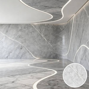 Panneau mural en PVC flexible effet marbre brillant 2,5 mm, moderne, imperméable et ignifuge pour escalier, salle de sport, extérieur - Product Image 6