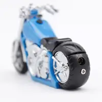 Windproof मोटरसाइकिल ब्लू आकार लाइटर DRqy Refillable ब्यूटेन गैस लाइटर