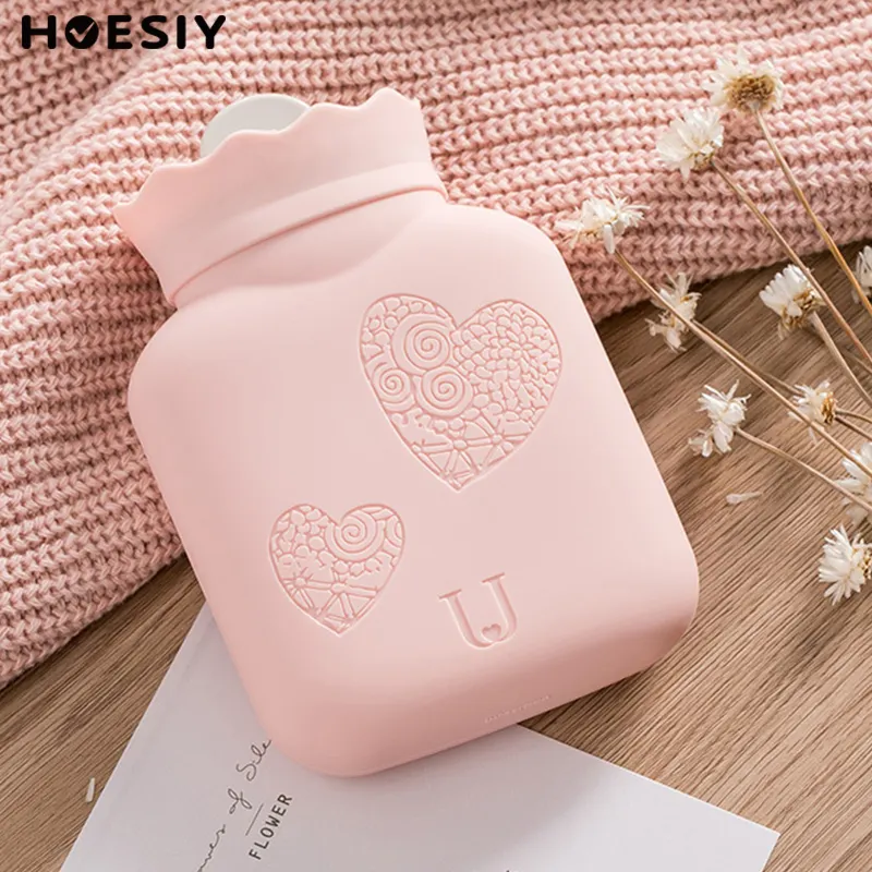 OEM ODM Reusable Water-filling Microwaveable Leak Proof Thermal Rubber PVC Silicone Hot Water Bottle Warmer Hot Cold Water Bag