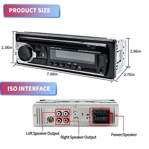 1 DIN JSD-520 안드로이드 블루투스 자동차 라디오 FM 오디오 스테레오 원격 제어 플레이어 12V 자동차 MP3 멀티미디어 플레이어