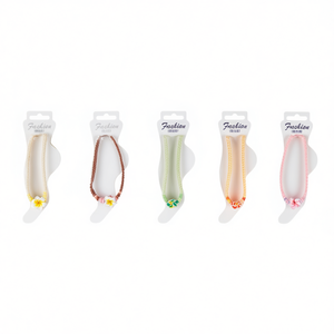 Bracelet de cheville tressé en pâte polymère Frangipani, 1 pièce, bijoux fantaisie pour femme - Product Image 1