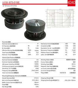 <span class=keywords><strong>Subwoofer</strong></span> para Auto <span class=keywords><strong>de</strong></span> <span class=keywords><strong>8</strong></span> <span class=keywords><strong>Pulgadas</strong></span>, 1000W RMS, 25Hz, Doble Bobina <span class=keywords><strong>de</strong></span> 4 Ohmios, Cono <span class=keywords><strong>de</strong></span> Fibra <span class=keywords><strong>de</strong></span> Carbono, 3 Capas <span class=keywords><strong>de</strong></span> Imanes, Espuma, 875-019E, <span class=keywords><strong>Precio</strong></span> Bajo - Product Image 6