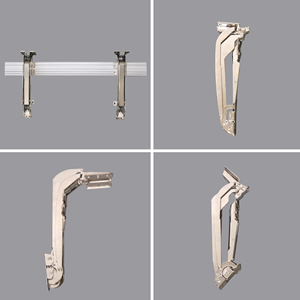 Juego de herrajes deslizantes con amortiguación para bisagras de puertas de autobús, armarios y gabinetes plegables - Product Image 4