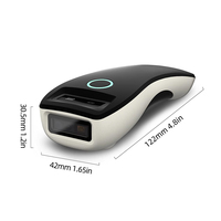Escáner de Códigos QR Portátil Ligero USB CMOS 1D 2D JINGXIN, Lector de Códigos de Barras Inalámbrico Bluetooth de 2.4GHz