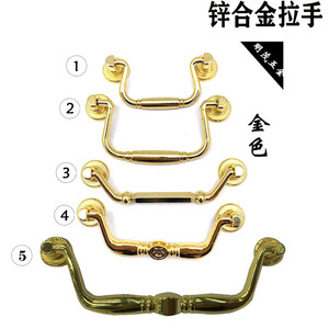 Poignée de meuble en alliage de zinc 108 mm, barre de tirage de tiroir de style chinois, quincaillerie - Product Image 3