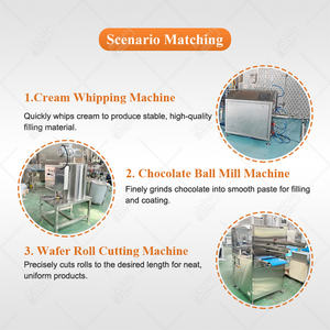 เครื่องผลิตเวเฟอร์ม้วนแบบแท่งกลวงขนาดเล็ก ระบบอัตโนมัติเต็มรูปแบบ สำหรับการขึ้นรูปไข่ม้วน - Product Image 5