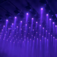 Spi RGB couleur LED 3D matrice de maïs pixel plafond rideau effet Disco lumière pour boîte de nuit