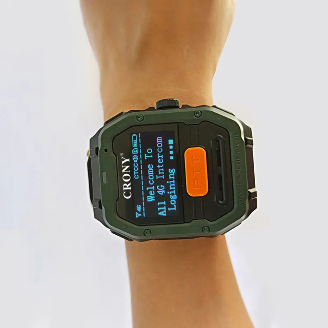 For W1 New Trendy Smart 4G LTE Watch Walkie Talkie 100 Group Tetocom Realptt Free Platform Radio IPX5 Water Resistant 24 Hours