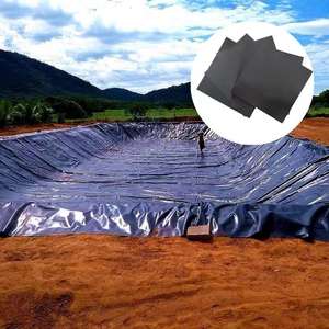 Rollo de Geomembrana de HDPE reforzada de 1,5mm, 8m de ancho, <span class=keywords><strong>puerto</strong></span> de carga rápida listo, revestimiento Anti-UV para estanque y presa para aplicación de almohadilla de lixiviación en montón - Product Image 3