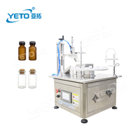 Máquina Automática de Llenado y Tapado de Botellas de Perfume Líquido, Tipo Escritorio, para Llenado de Muestras de Vidrio/Plástico