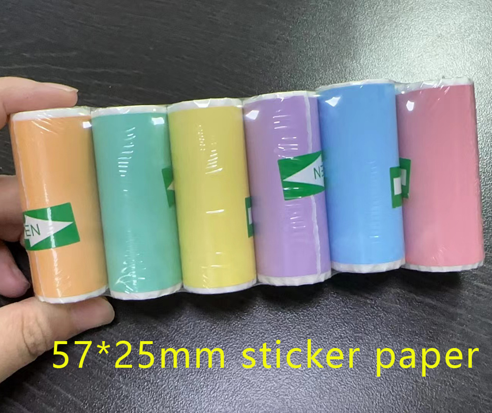 Papel de etiqueta engomada del color 18 rollos