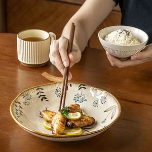 Assiette Creuse Irrégulière <span class=keywords><strong>en</strong></span> Céramique – Grès Écologique Premium, Polyvalente pour Dîner, Salade, Hôtellerie et Usage Quotidien International - Product Image 3