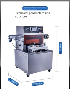 Machine d'emballage sous atmosphère modifiée automatique pour fruits, viande, sandwichs, fruits de mer et aliments - Product Image 5