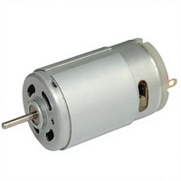 Motor Generator DC Magnet Permanen RS 390 RS-395 12V 3W dengan Sikat untuk Sepeda Listrik, Kipas Perahu, Rumah Pintar & Peralatan Rumah Tangga