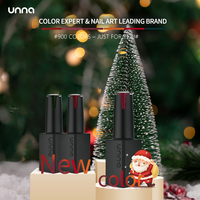 UNNA Ensemble de vernis gel de Noël 13 couleurs, vente en gros d'usine, ensemble de vernis à ongles gel UV, MSDS, sans HEMA ni TPO, trouver un distributeur Golble