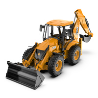 Chargeur-pelleteuse RC DoubleE 2.4G 1:20 JCB E589-003 2 en 1 Chargeur-Pelleteuse Bulldozer & Excavatrice Camion d'Ingénierie Prêt à Rouler
