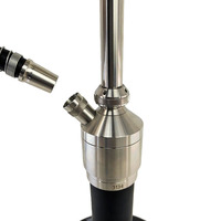 Kit Chicha France Style Pro X à Tuyau Unique avec Miroir, en Acier Inoxydable de Haute Qualité, Prêt à Expédier, Éclairage LED, Design Mini