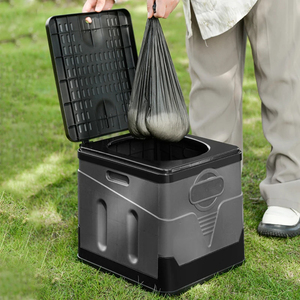 Inodoro Plegable de PVC Portátil Ligero Ahorro de Espacio para Uso en Exteriores, Interiores, Coche, Emergencias y Camping - Product Image 4