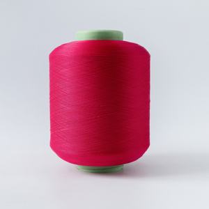 Fil à tricoter SCY en polyester et élasthanne, haute qualité, haute densité, teint, filé à anneaux, 2075 3075 4075, simple enveloppé - Product Image 1