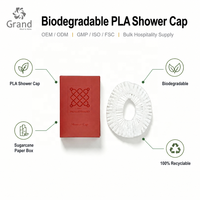 Kit d'Accueil Écologique en Bambou pour Hôtel : Bonnet de Douche Jetable, Brosse à Dents, Peigne, Kit de Rasage, Kit de Couture, Trousse de Toilette pour Chambre d'Hôtes