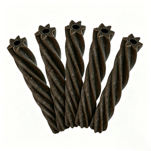 Friandises à mâcher pour chiens OEM naturelles, torsadées, en forme d'étoile, creuses, environ 11 cm de long, à base de viande, pour l'hygiène buccale, nettoient la plaque dentaire et le tartre - Product Image 4